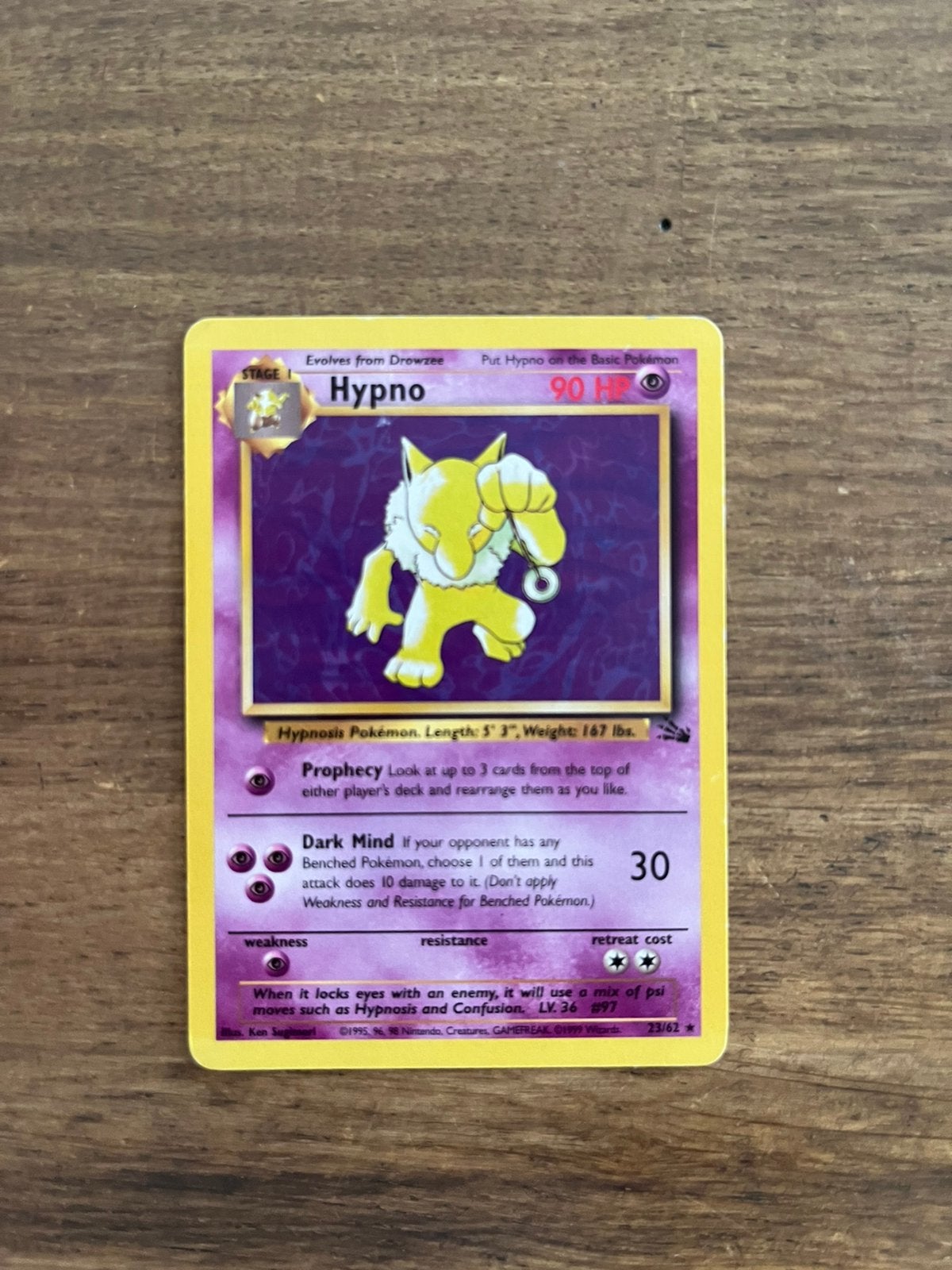 Hypno 23/62 - Fossil set, Ophalen of Verzenden, Zo goed als nieuw, Losse kaart