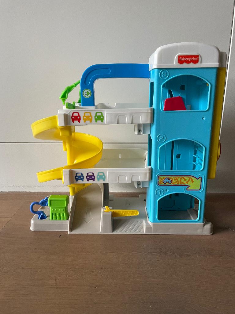 Fisher-price Little People garage, Ophalen of Verzenden, Gebruikt, Speelset, Met geluid