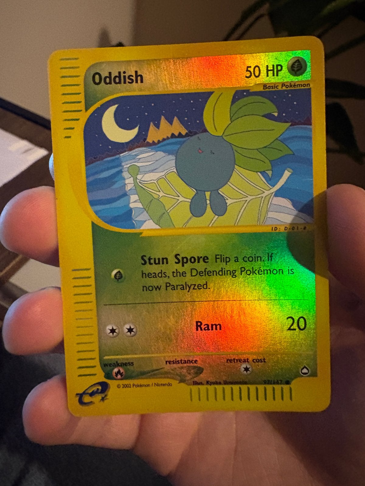 Oddish Aquapolis Reverse Holo (97/147) GD/EX, Ophalen, Zo goed als nieuw, Losse kaart, Foil