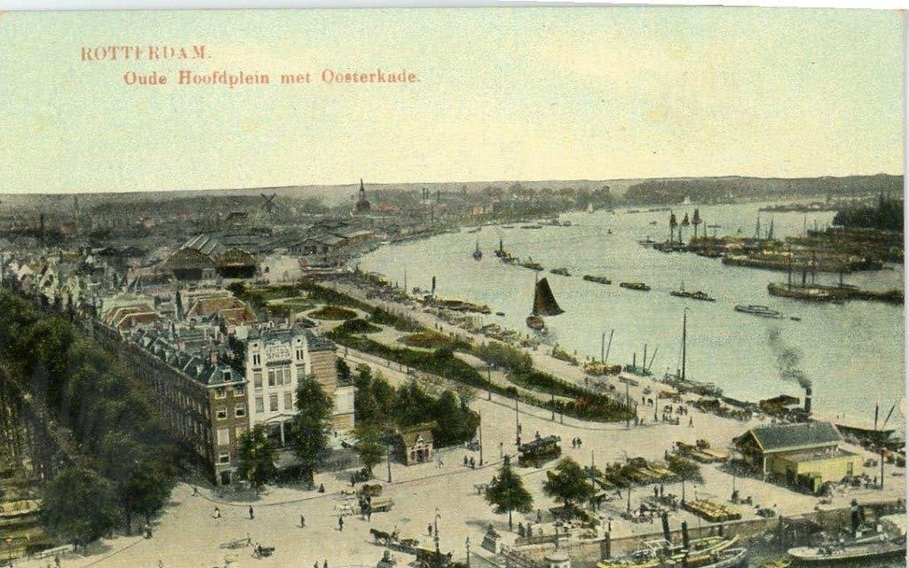 Rotterdam Ansichtkaart met postzegel gelopen, Verzenden, Zuid-Holland