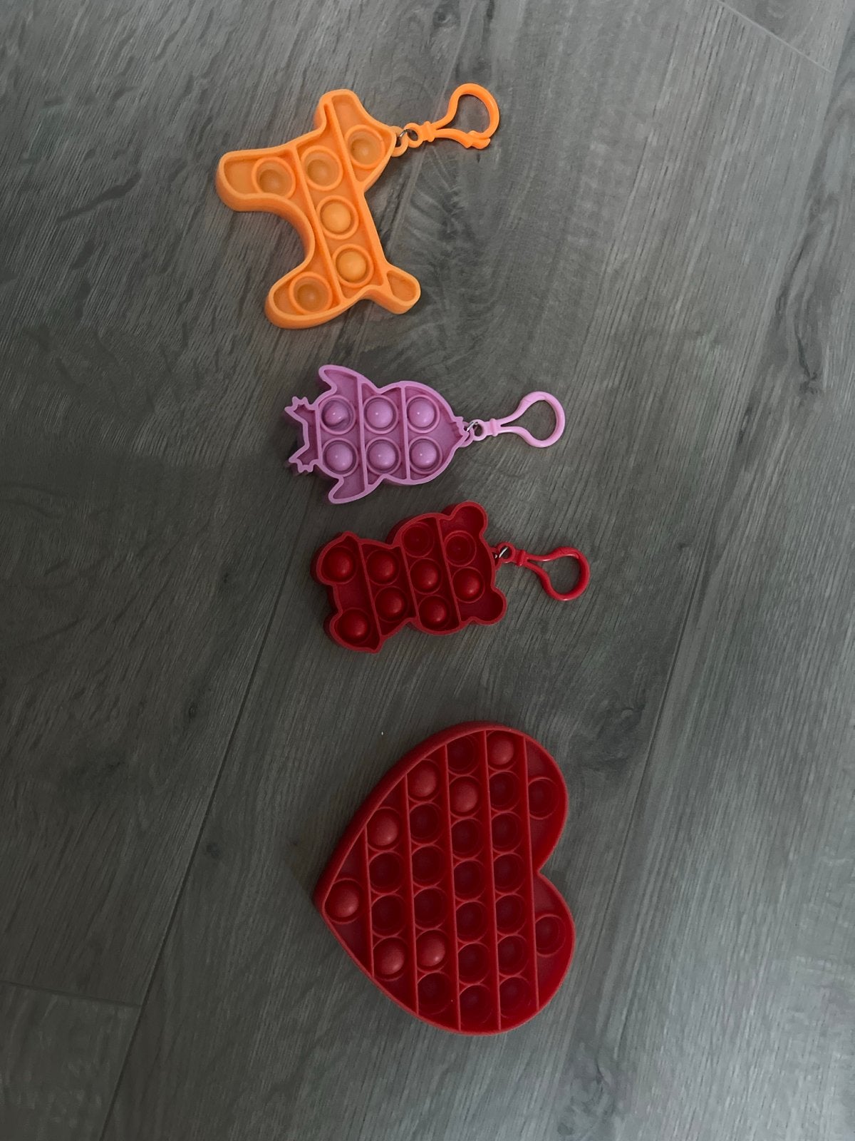 Pop-it sleutelhangers en hart - Fidget speelgoed, Ophalen of Verzenden, Zo goed als nieuw, Jongen of Meisje