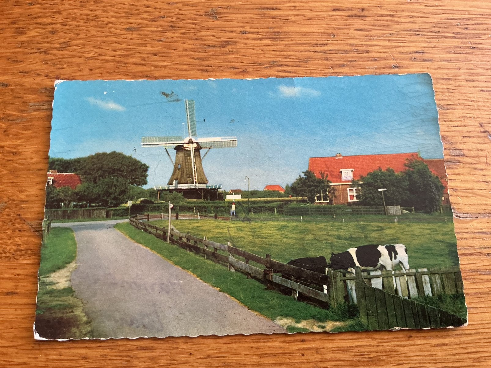 O286 Terschelling Formerum molen VLEKKKEN, Ophalen of Verzenden, Waddeneilanden