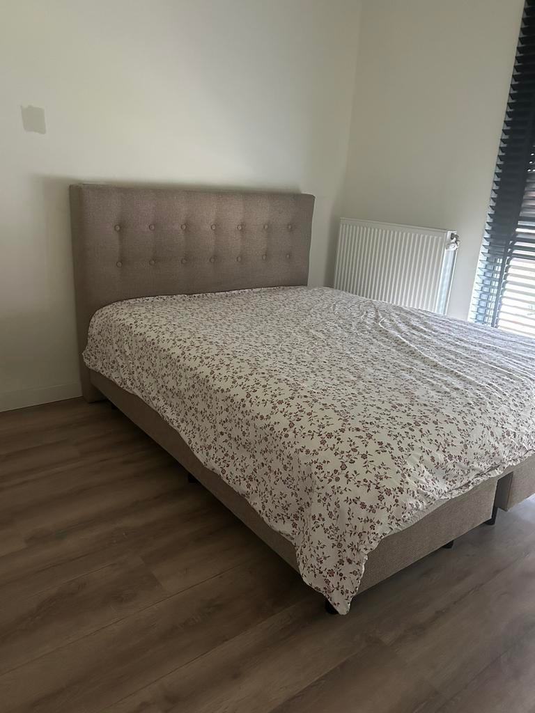 Boxspring 160x200, Ophalen, Tweepersoons, 160 cm