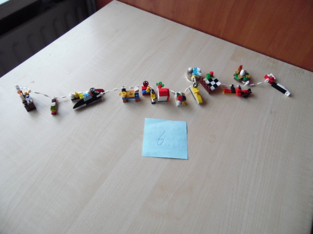 Kerst Lego slinger voor in de boom ca 60 cm, Diversen, Kerst, Ophalen of Verzenden, Zo goed als nieuw