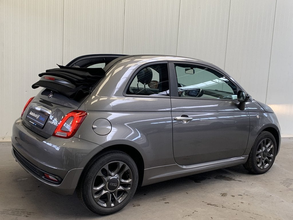 Fiat 500C 1.0 Hybrid Sport Cabriolet AIRCO-LEDER-NAVI by CAR, Auto's, Fiat, 12 maanden, Gebruikt, Euro 6, 4 stoelen