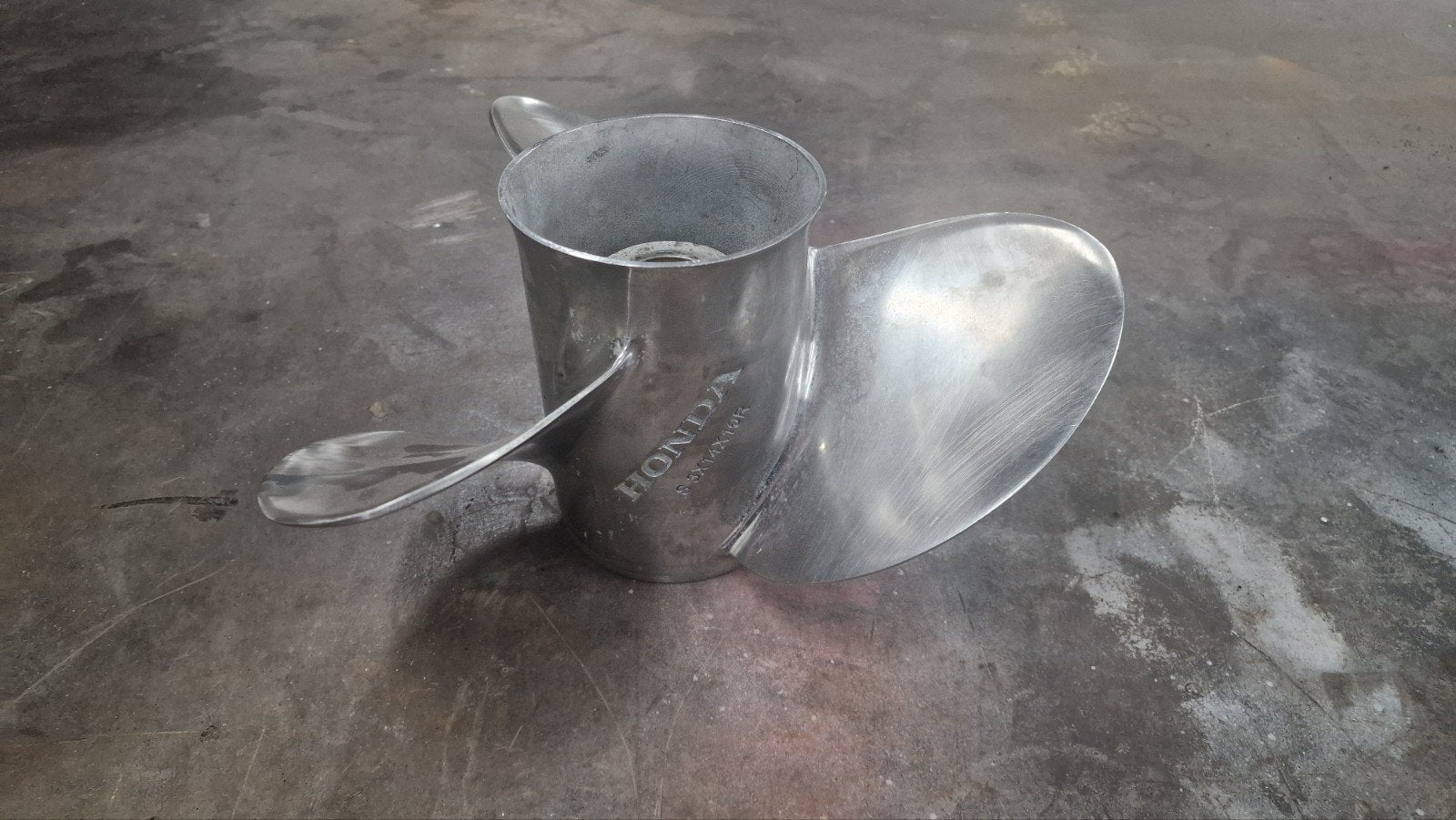 Honda RVS buitenboordmotor propeller 3x14x19R, Watersport en Boten, Ophalen of Verzenden, Gebruikt, Motor en Techniek, Motorboot