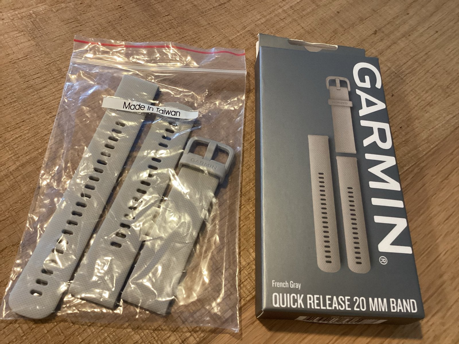 Garmin Venu 2 Plus bandje French Grey (nieuw), Verzenden, Nieuw, Grijs