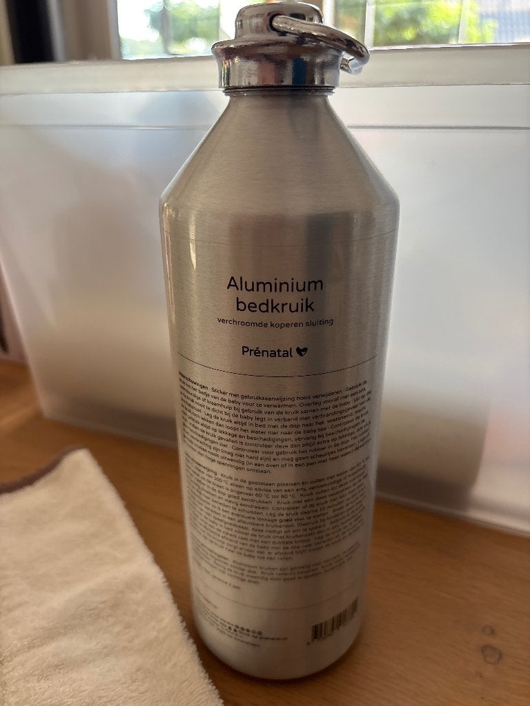 Prénatal aluminium kruik met zak, Kinderen en Baby's, Ophalen, Zo goed als nieuw, Overige typen, Prenatal