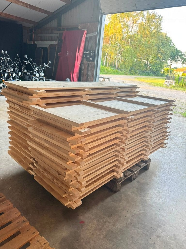 Vlondervloeren 50x200cm / 50x400cm, Tuin en Terras, Ophalen of Verzenden, Nieuw, Hout
