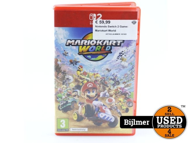 Nintendo Switch 2 Game: Mariokart World, Spelcomputers en Games, Nintendo, Zo goed als nieuw, Support@nintendo.com, 11-1 Hokotate-cho, Kamitoba, Minami-ku
Kyoto 601-8501
Japan