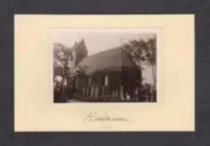 Foto Huizum Friesland Kerk Kerkhof Graven Jaren 30., Verzamelen, Foto's en Prenten, Foto, Ophalen of Verzenden, Zo goed als nieuw