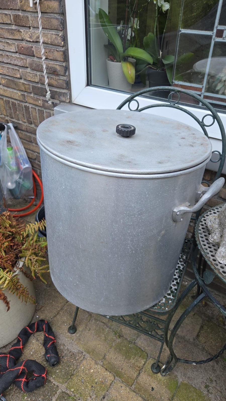 Pan, Huis en Inrichting, Ophalen of Verzenden, Zo goed als nieuw, Rvs, Kookpan of Snelkookpan