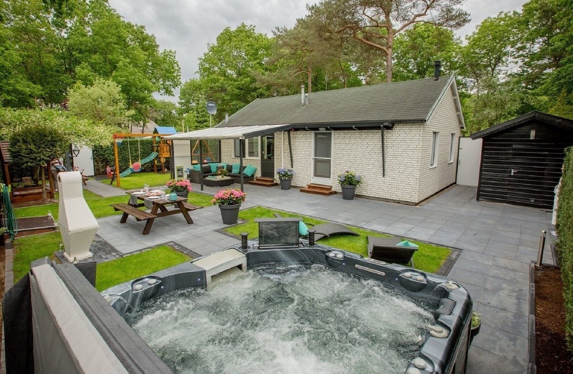 Te huur!! Vakantie huisje op camping in Markelo, Dorp, 2 slaapkamers, Overijssel, Wasmachine