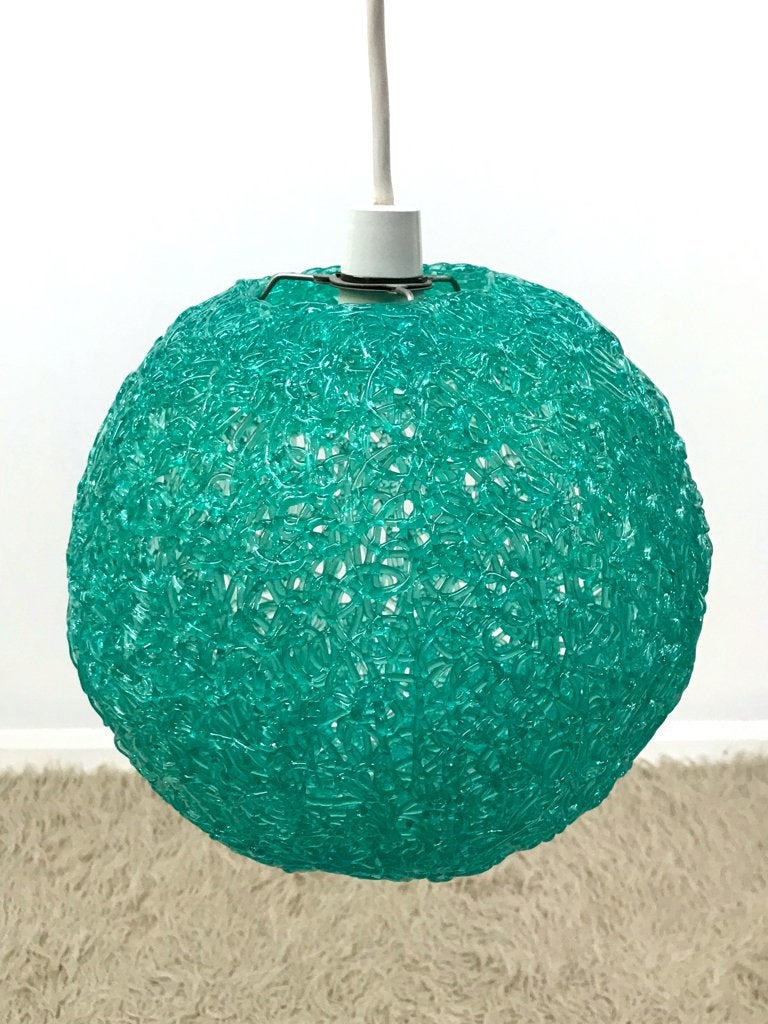Zeldzame originele 60s lucite spaghetti draad plafondlamp, Ophalen of Verzenden, Huis en Inrichting