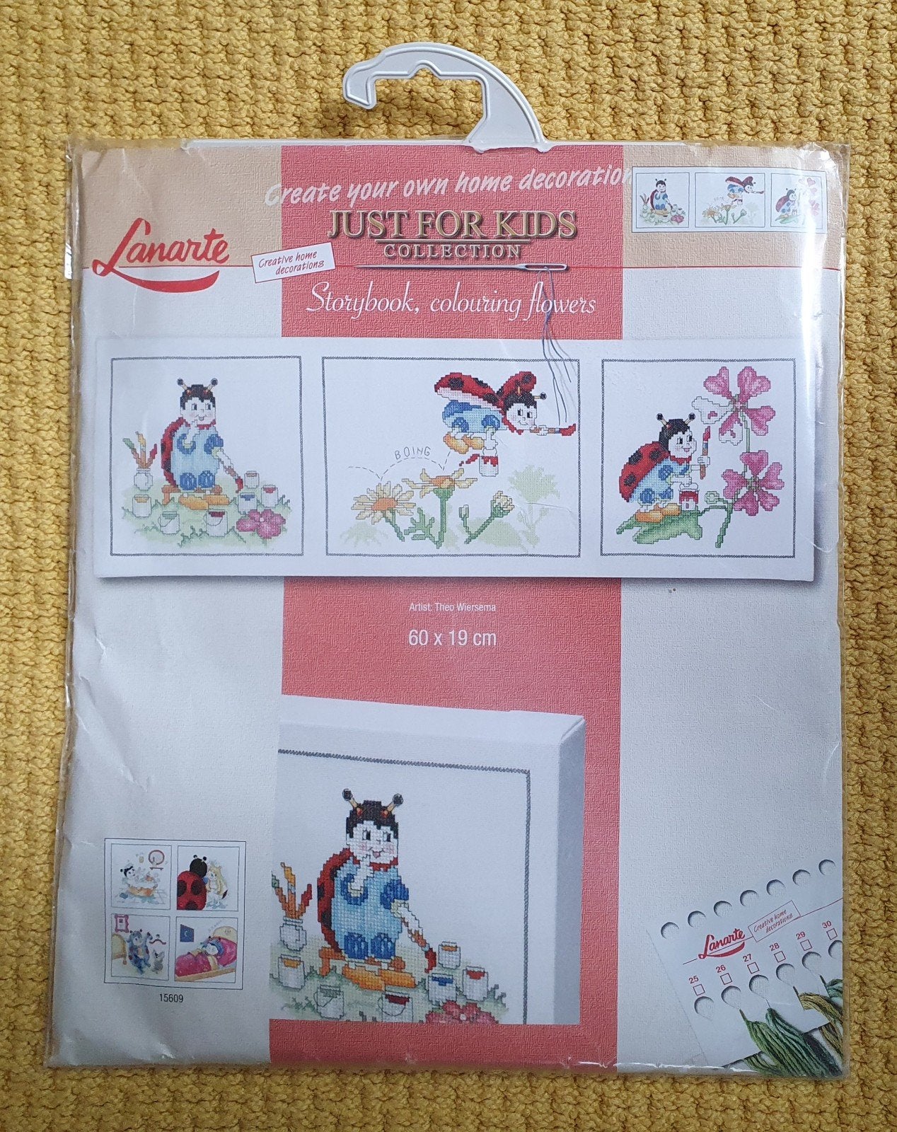 nieuw! lanarte vintage borduurpakket-storybook flowers 1998, Verzenden, Nieuw, Borduurpakket