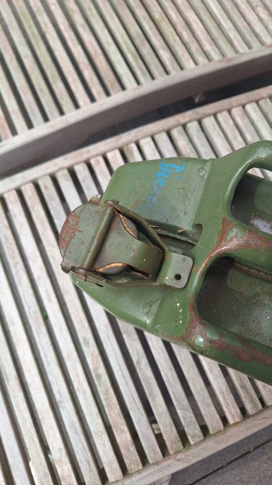 2 Vintage Originele Jerrycans, Ophalen, Gebruikt