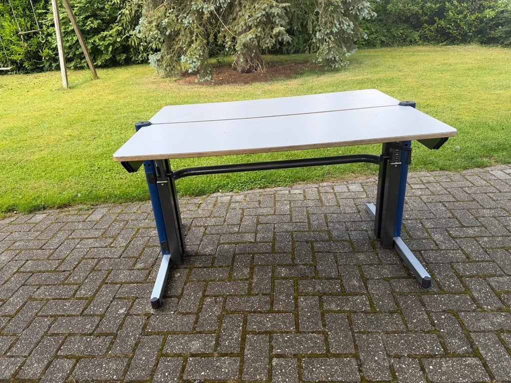 Bruynzeel bureau/werktafel 5690-D dubbel verstelbaar, Ophalen, Gebruikt