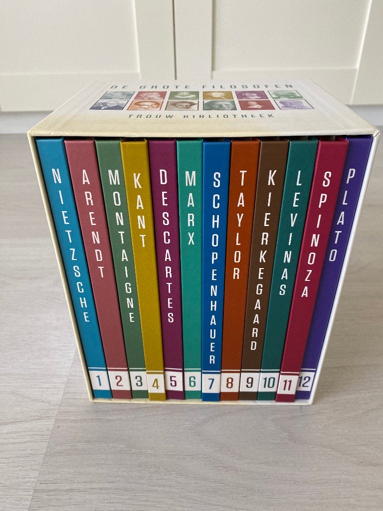 De Grote Filosofen Trouw Bibliotheek - Complete Set, Boeken, Diverse filosofen, Wijsbegeerte of Ethiek, Ophalen of Verzenden, Zo goed als nieuw