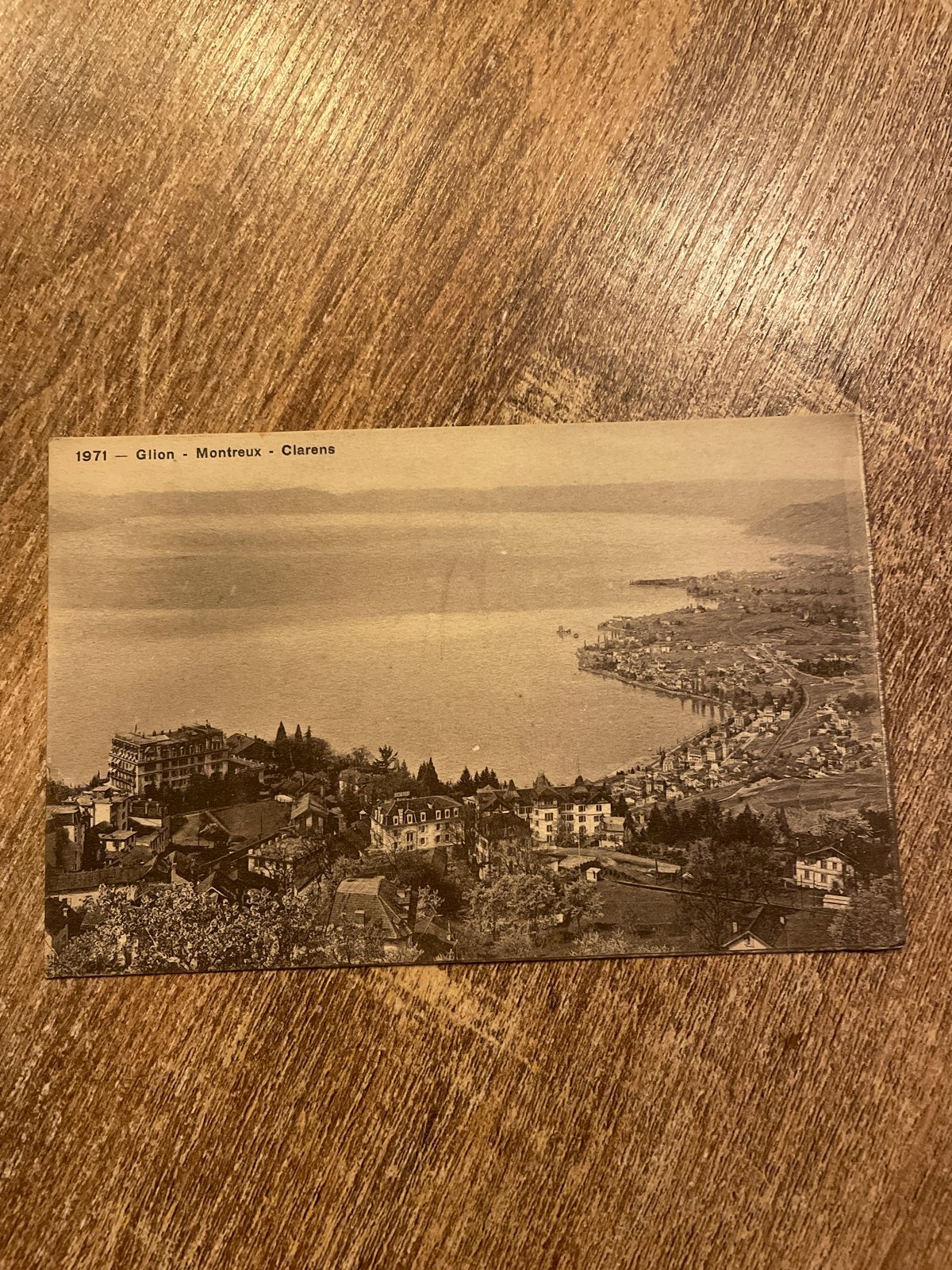 Oude ansichtkaart Montreux - Clarens, Zwitserland (1928), Ophalen of Verzenden, 1920 tot 1940, Gelopen, Stad of Dorp