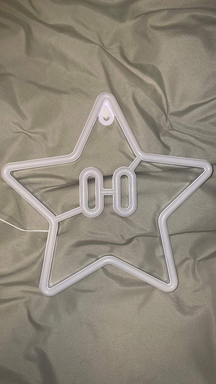 Neon led verlichting Mario  ster, Inclusief lichtbron, Kunststof, Overige fittingen, Ophalen of Verzenden