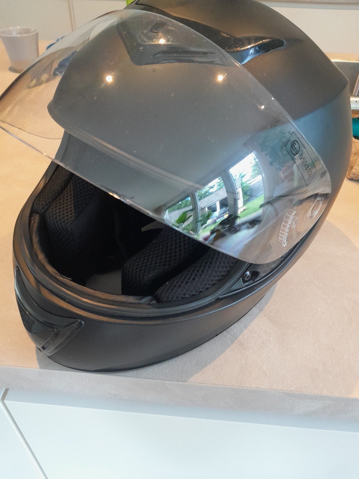 motor helm maat M 57 - 58 brommer, Ophalen, Zo goed als nieuw, Medium