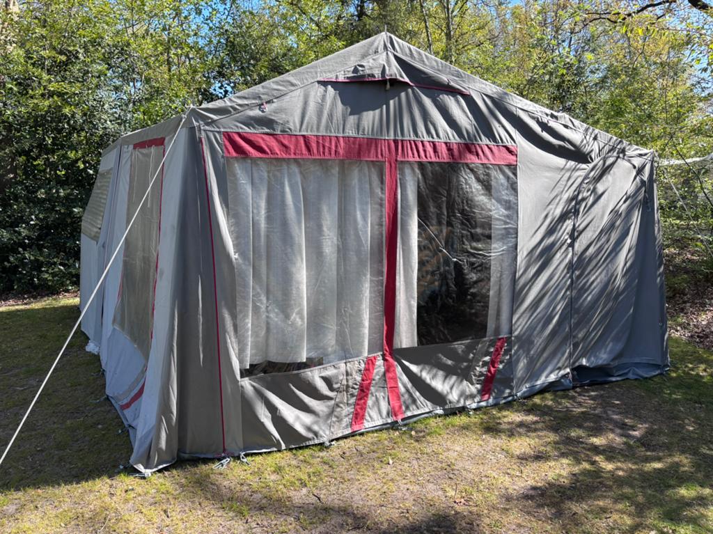 Vouwwagen 6-8 personen, Aanwezig, Meer dan 6, Grijs, Ophalen
