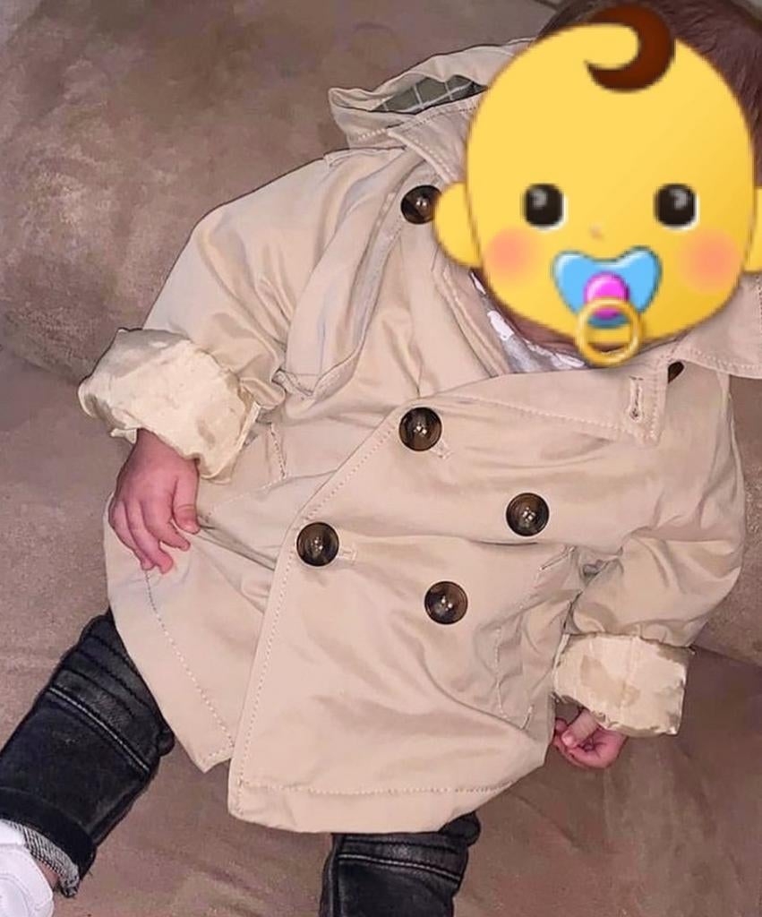 Zara baby jasje maat 80 beige bruin jas baby kleding blazer, Verzenden, Zo goed als nieuw, Zara, Jasje