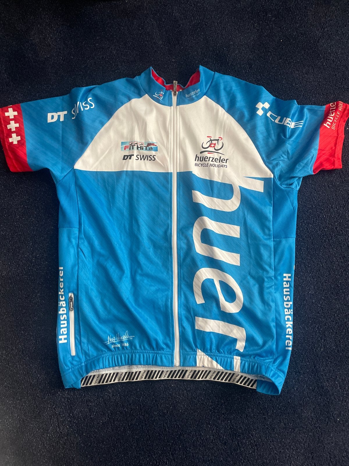 Wielershirt NIEUW, Maat 52/54 (L), Blauw, Nieuw, Ophalen of Verzenden