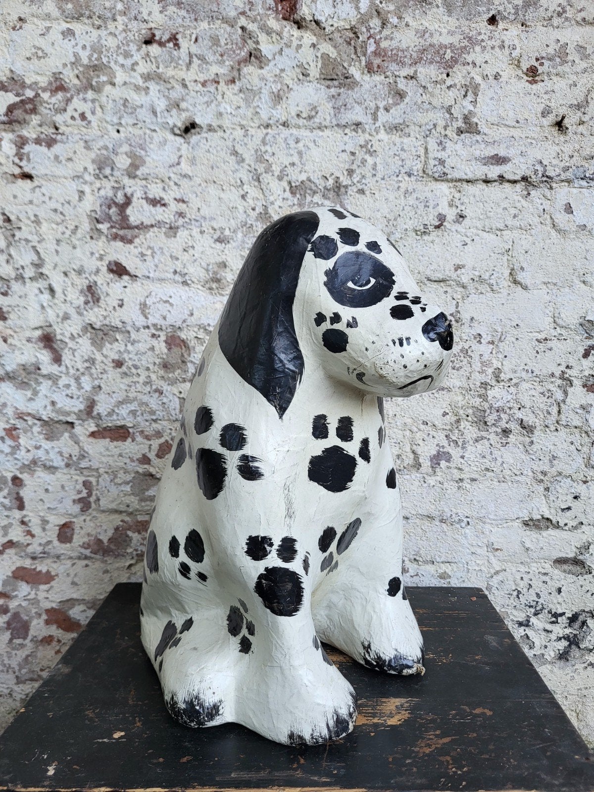 vintage papier-maché Dalmatier / allegonda, Antiek en Kunst, Curiosa en Brocante, Ophalen of Verzenden