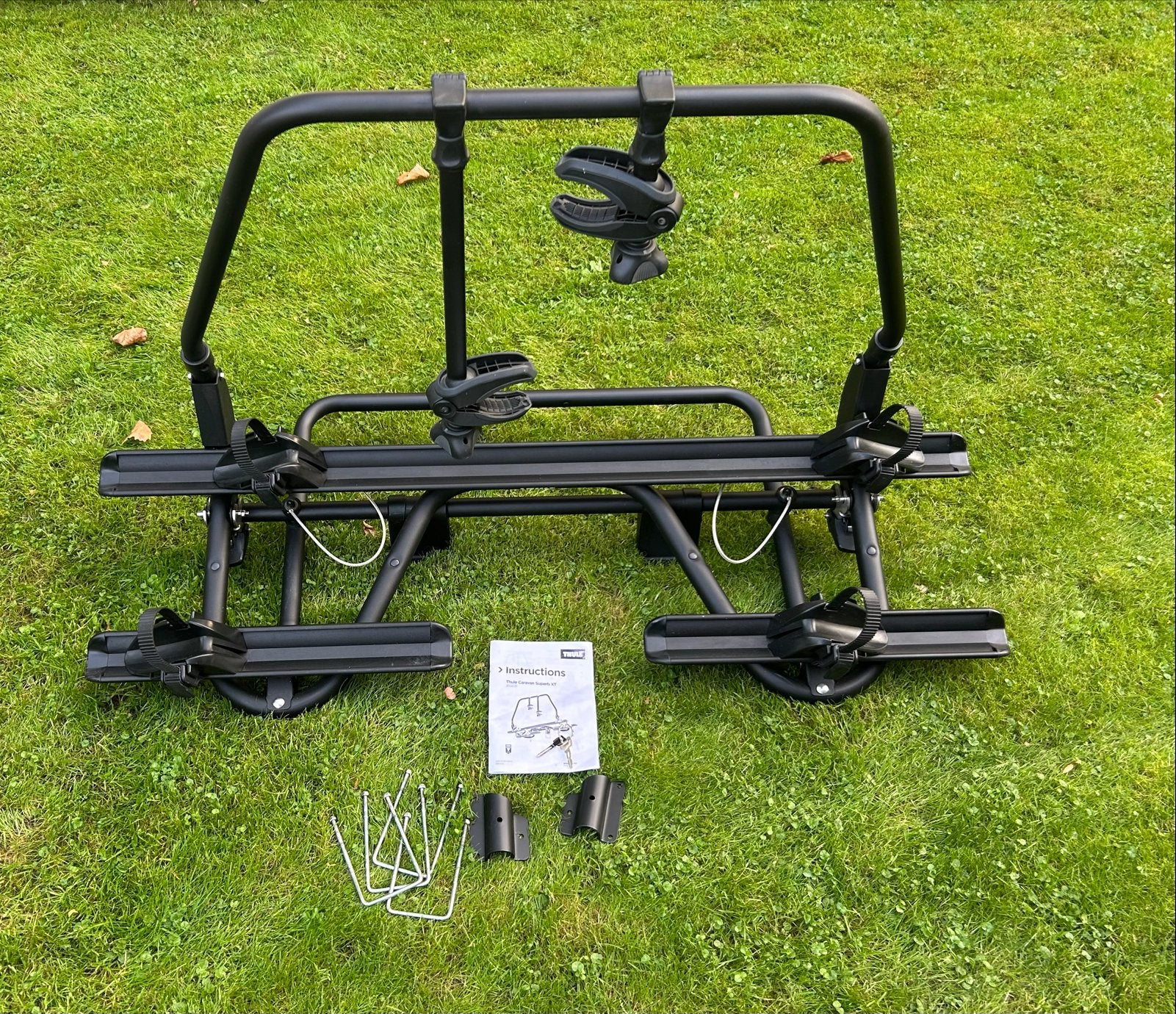Thule Caravan Superb Black fietsendrager dissel Nieuwstaat, Ophalen, Zo goed als nieuw, Fietsendrager-accessoire, 2 fietsen