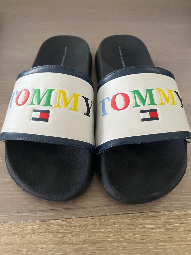 Badslippers Tommy maat 40, Slippers, Zwart, Tommy Hilfiger, Ophalen of Verzenden