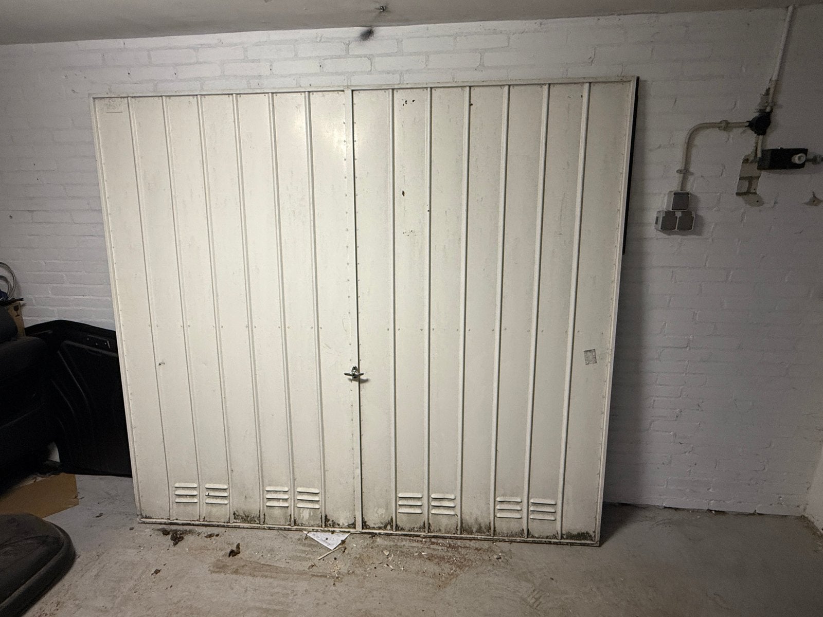 Garagedeur + kozijn gratis afhalen, Ophalen, Gebruikt, 120 cm of meer, Garagedeur