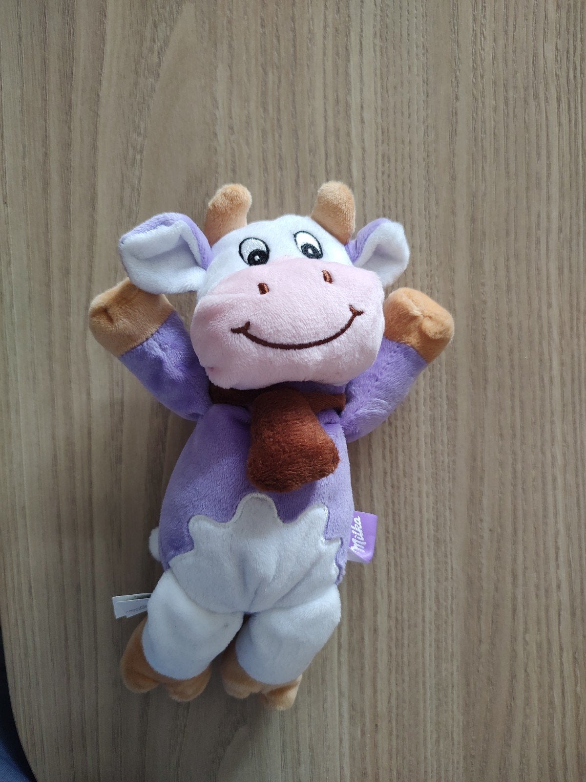 Milka Koe Knuffel - Zo goed als nieuw, Kinderen en Baby's, Paars, Overige merken, Ophalen of Verzenden, Klein (minder dan 20 cm)