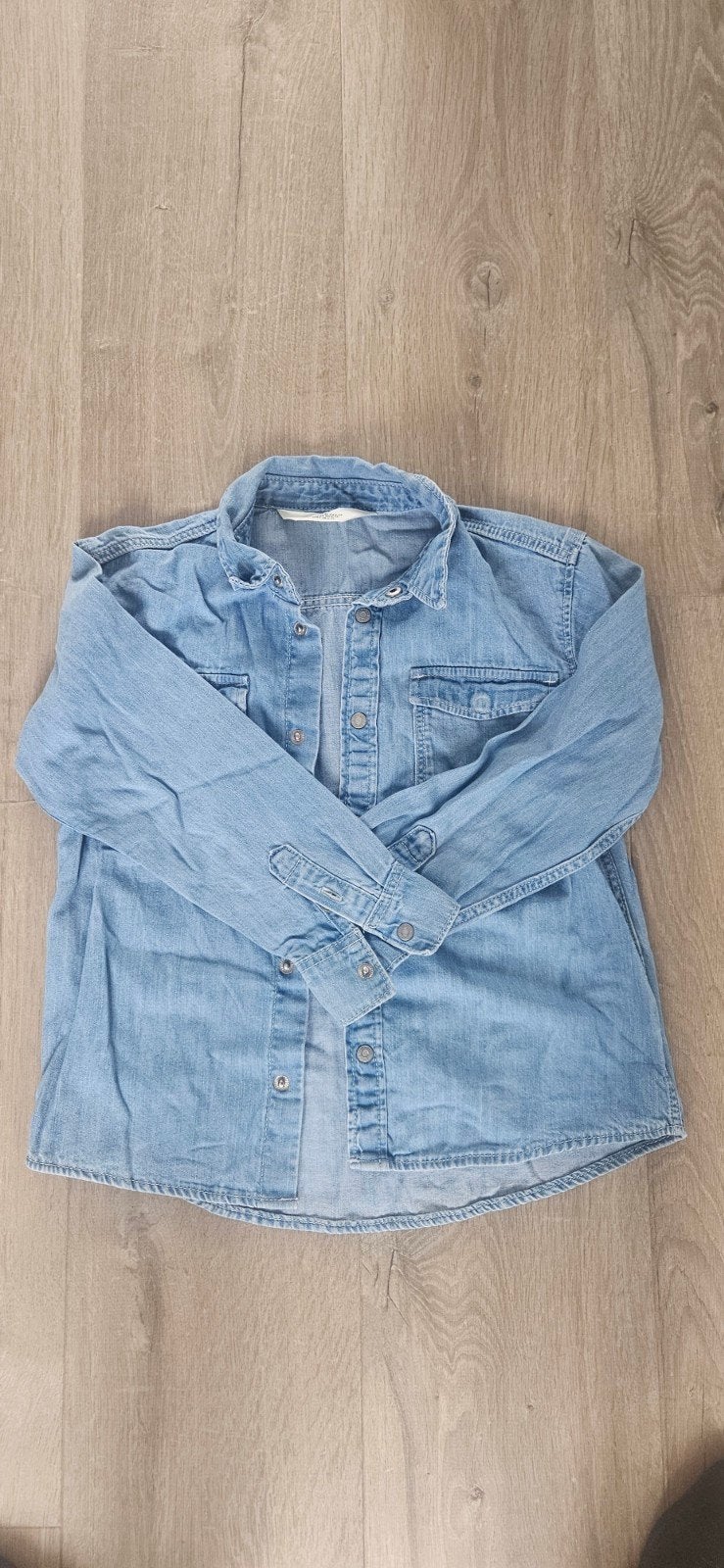 Jongens spijkerblouse maat 122, Ophalen of Verzenden, Gebruikt, Jongen, Overhemd of Blouse