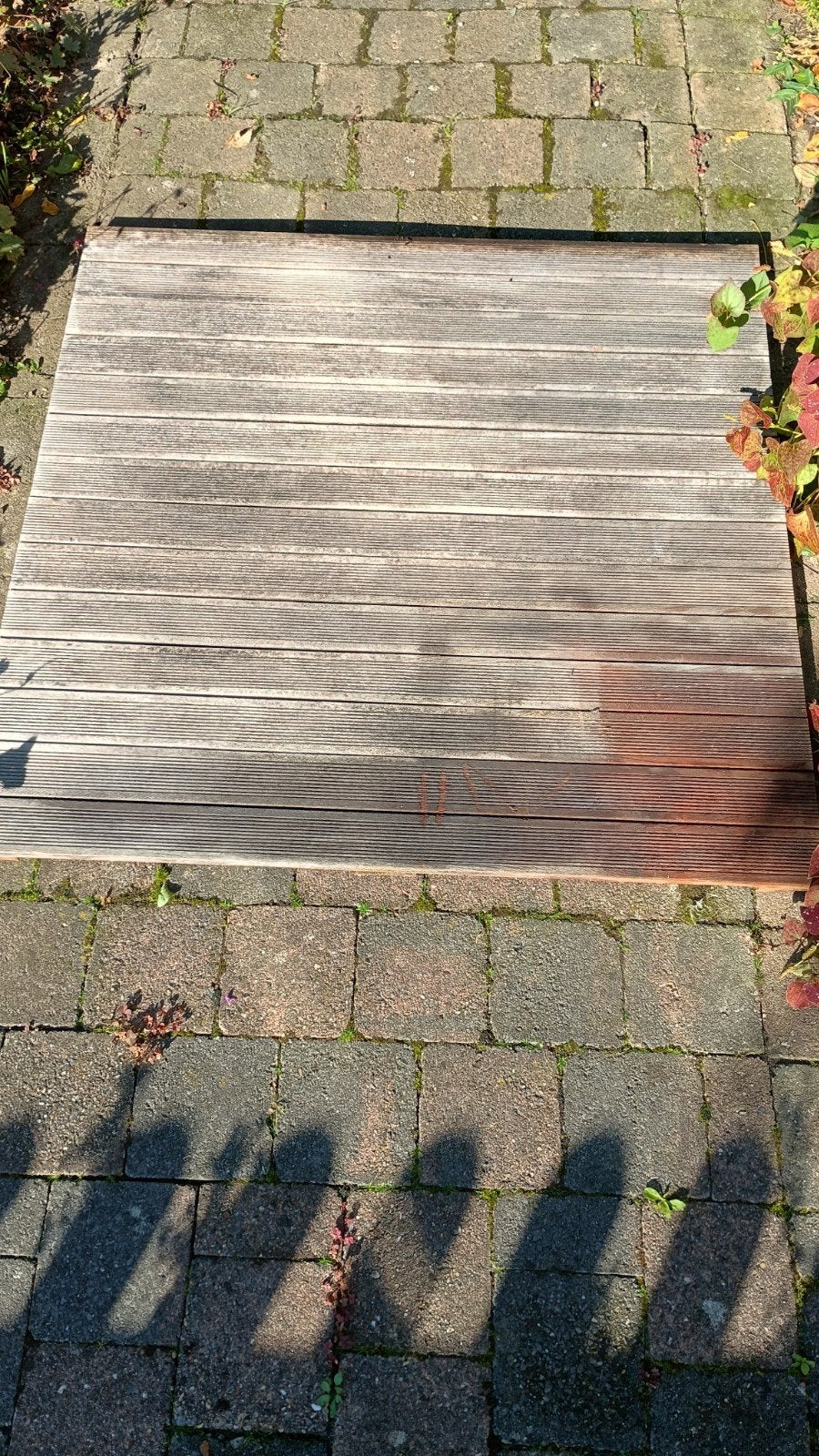 Houten bankirai vlonderplaten voor terras of tuin, Ophalen, Gebruikt, Hout