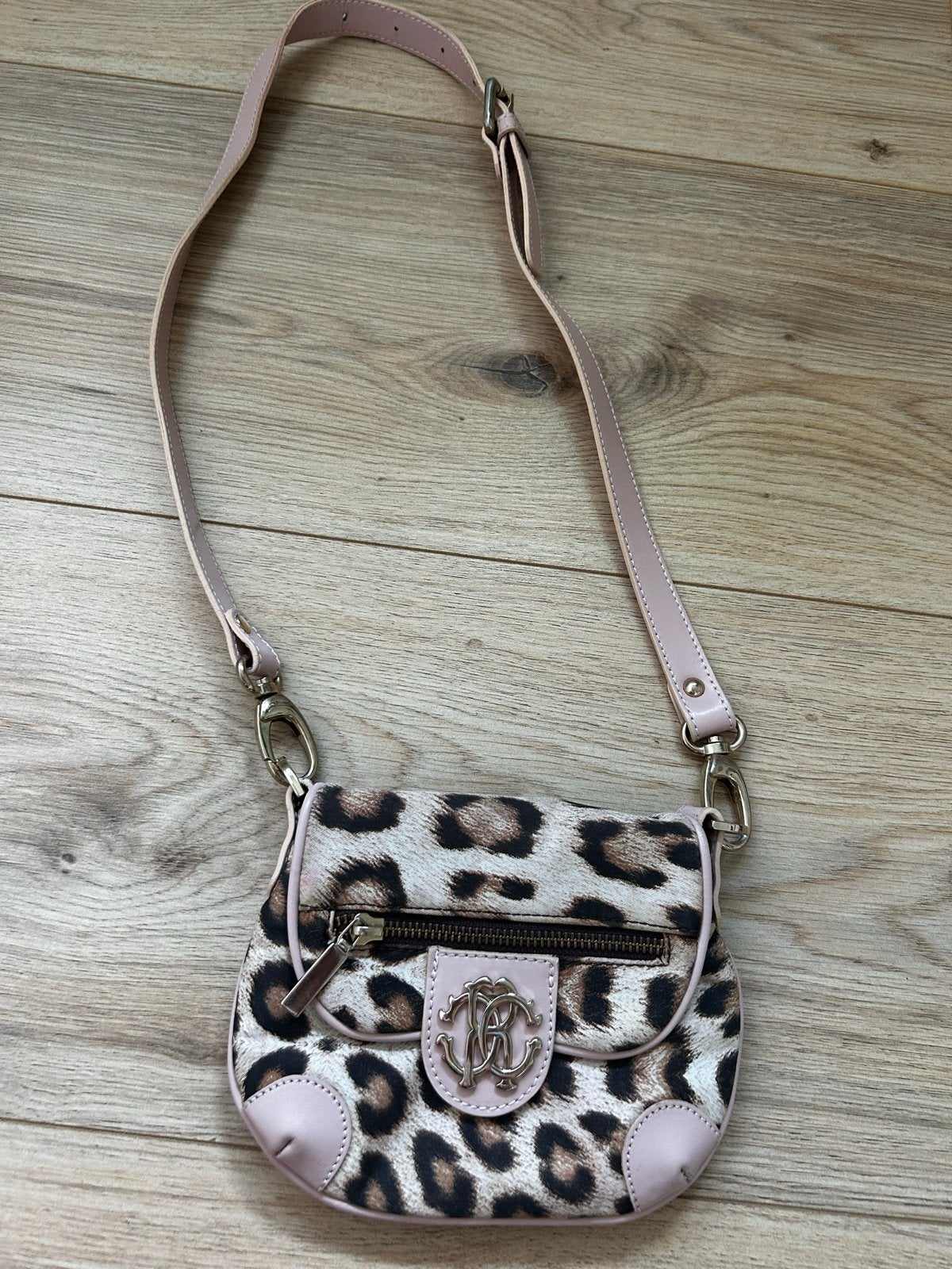Roberto Cavalli Schoudertasje met Luipaardprint, Sieraden, Tassen en Uiterlijk, Tassen | Damestassen, Ophalen of Verzenden, Zo goed als nieuw
