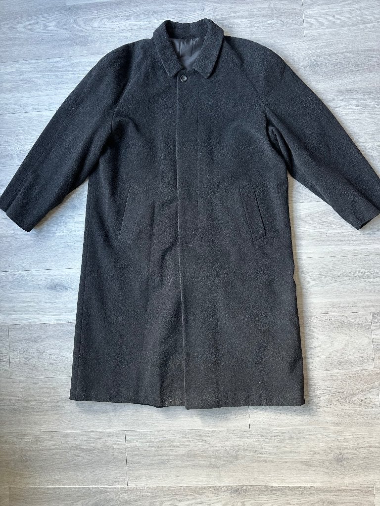 CANDA Wollen Jas - Donkergrijs/Zwart - Maat 58/XL-2XL, Maat 52/54 (L), Zwart, Ophalen of Verzenden, Zo goed als nieuw