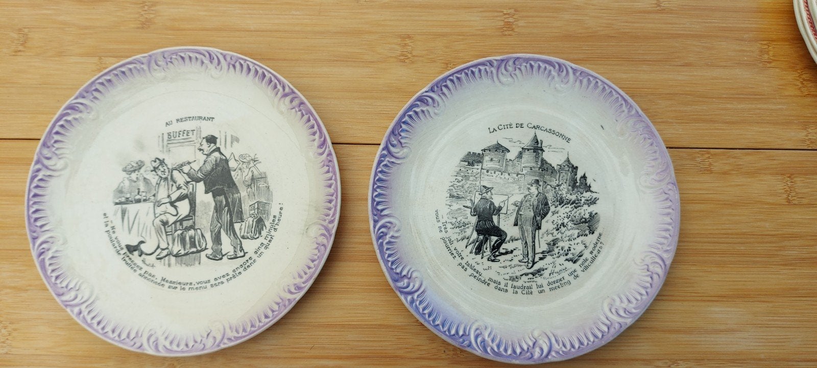 aantal Franse borden van digoin sarreguemines, Ophalen of Verzenden