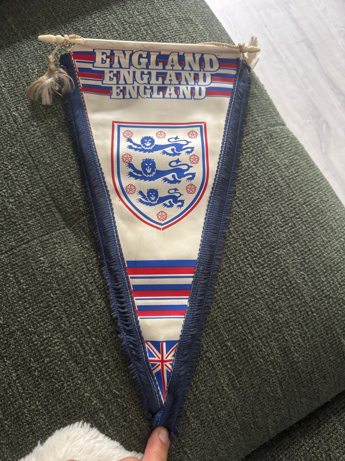 vaantje engeland, Verzamelen, Ophalen of Verzenden, Zo goed als nieuw, Buitenlandse clubs, Vaantje of Sjaal