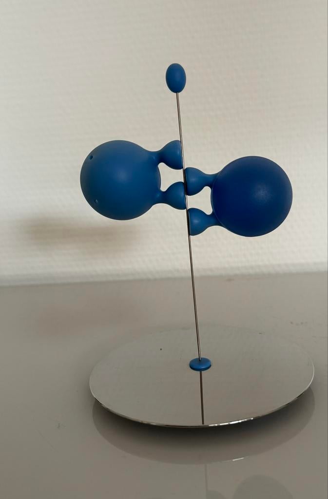 Alessi Lilliput Peper en Zoutstel - Blauw, Huis en Inrichting, Keuken | Keukenbenodigdheden, Kunststof, Ophalen of Verzenden, Zo goed als nieuw
