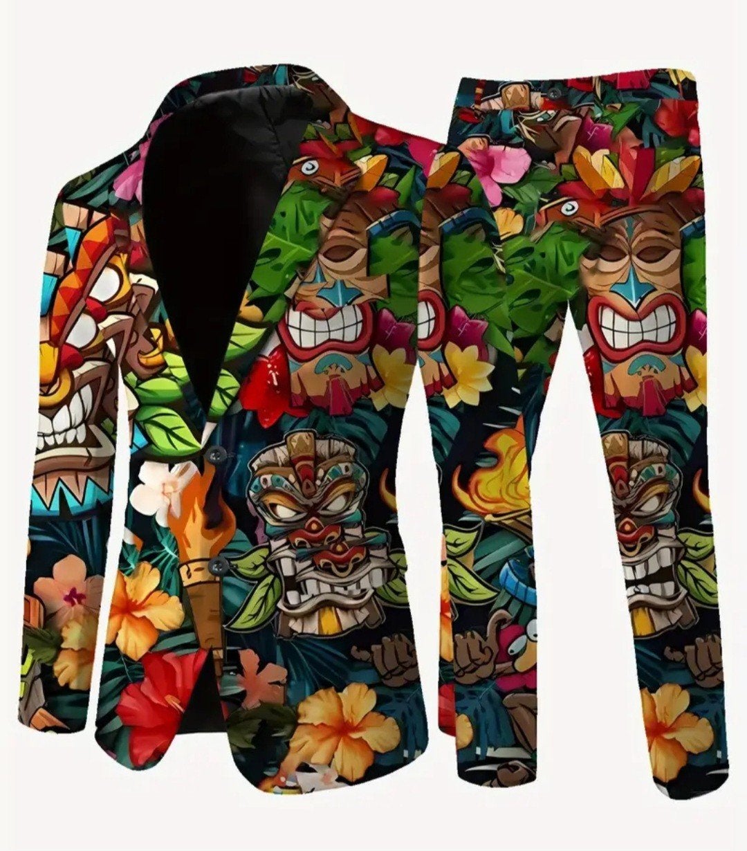 8 Carnavalskostuums (Tiki/Hawaï) met 5 hoeden, Carnaval, Overige maten, Ophalen of Verzenden, Kleding