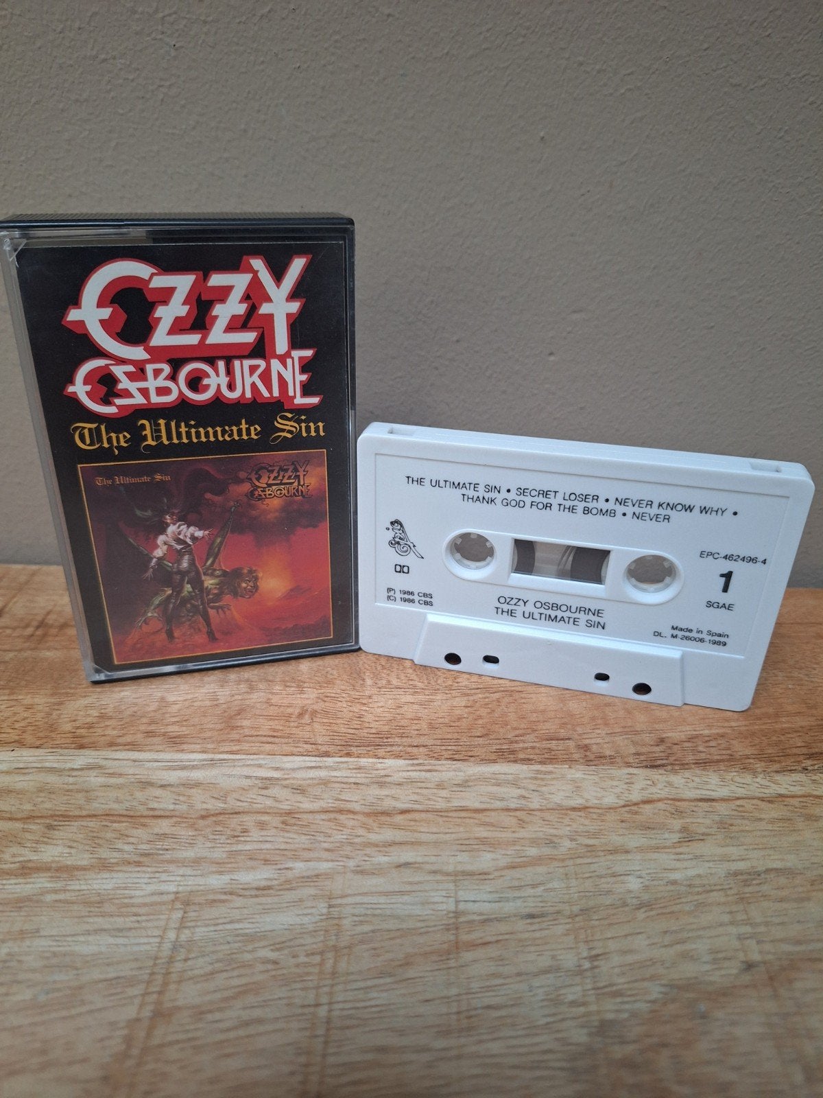 Ozzy Osbourne - The Ultimate Sin (Cassette), Ophalen of Verzenden, Zo goed als nieuw, 1 bandje