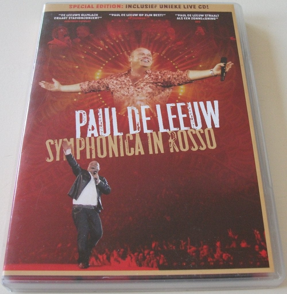 Dvd *** PAUL DE LEEUW *** Symphonica in Rosso, Cd's en Dvd's, Dvd's | Muziek en Concerten, Gebruikt, Alle leeftijden, Boxset, Muziek en Concerten