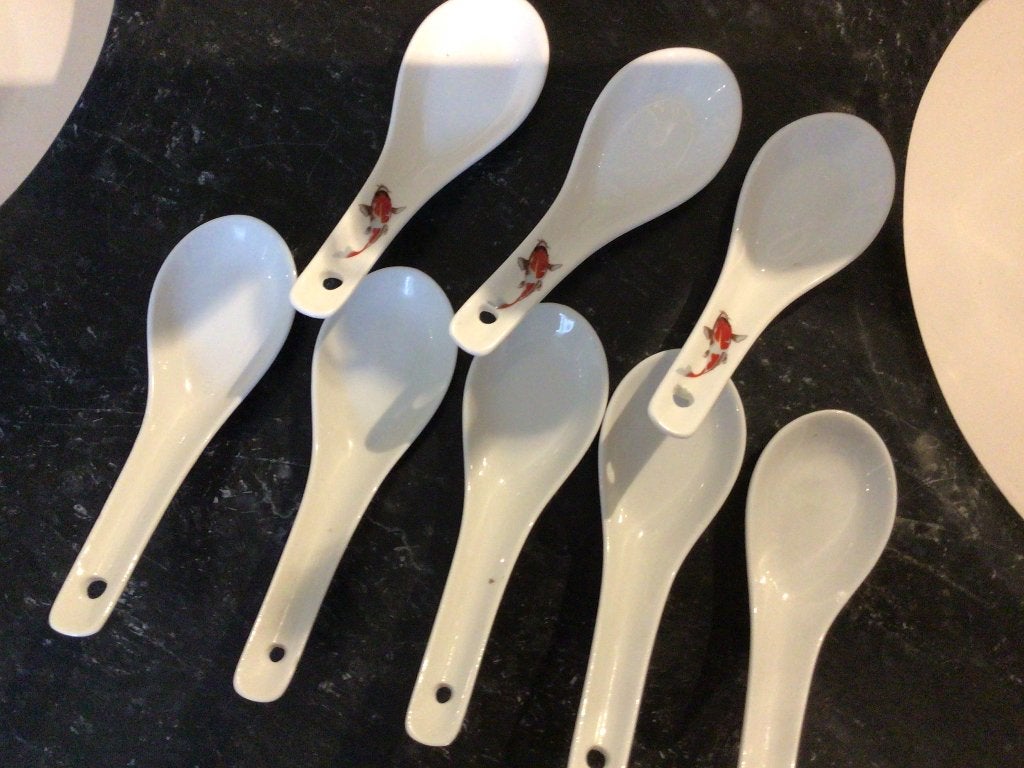 8 Chinese lepels, Ophalen