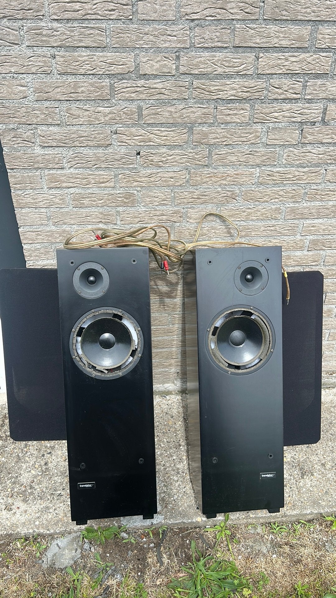 Translator Speaker Systems - Verouderde Speakers, Audio, Tv en Foto, Luidsprekers, Niet werkend, Minder dan 60 watt, Front, Rear of Stereo speakers