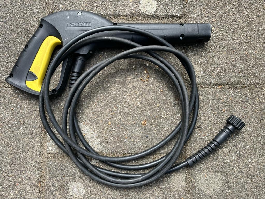 Kärcher hogedrukreiniger pistool met slang, Ophalen of Verzenden, Zo goed als nieuw, Elektrisch