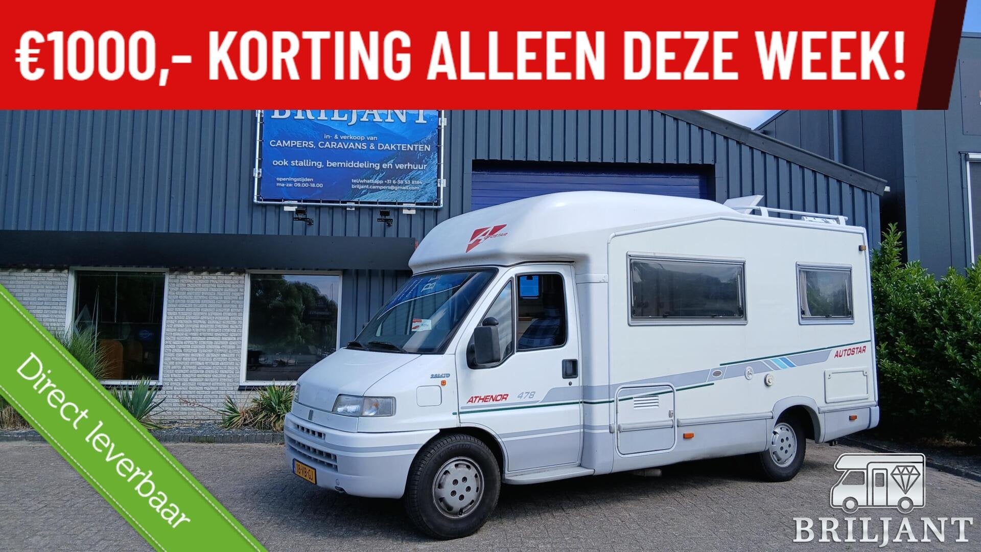 Fiat autostar camper.. fransbed inruilkoopje, Caravans en Kamperen, Alarm, Luifel, Treinzit, Bedrijf