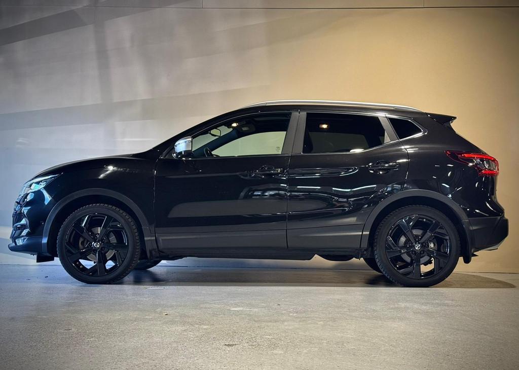 Nissan Qashqai 1.3 DIG-T Tekna + |Panorama |360° |Stoelverw, Gebruikt, Euro 6, 4 cilinders, Zwart