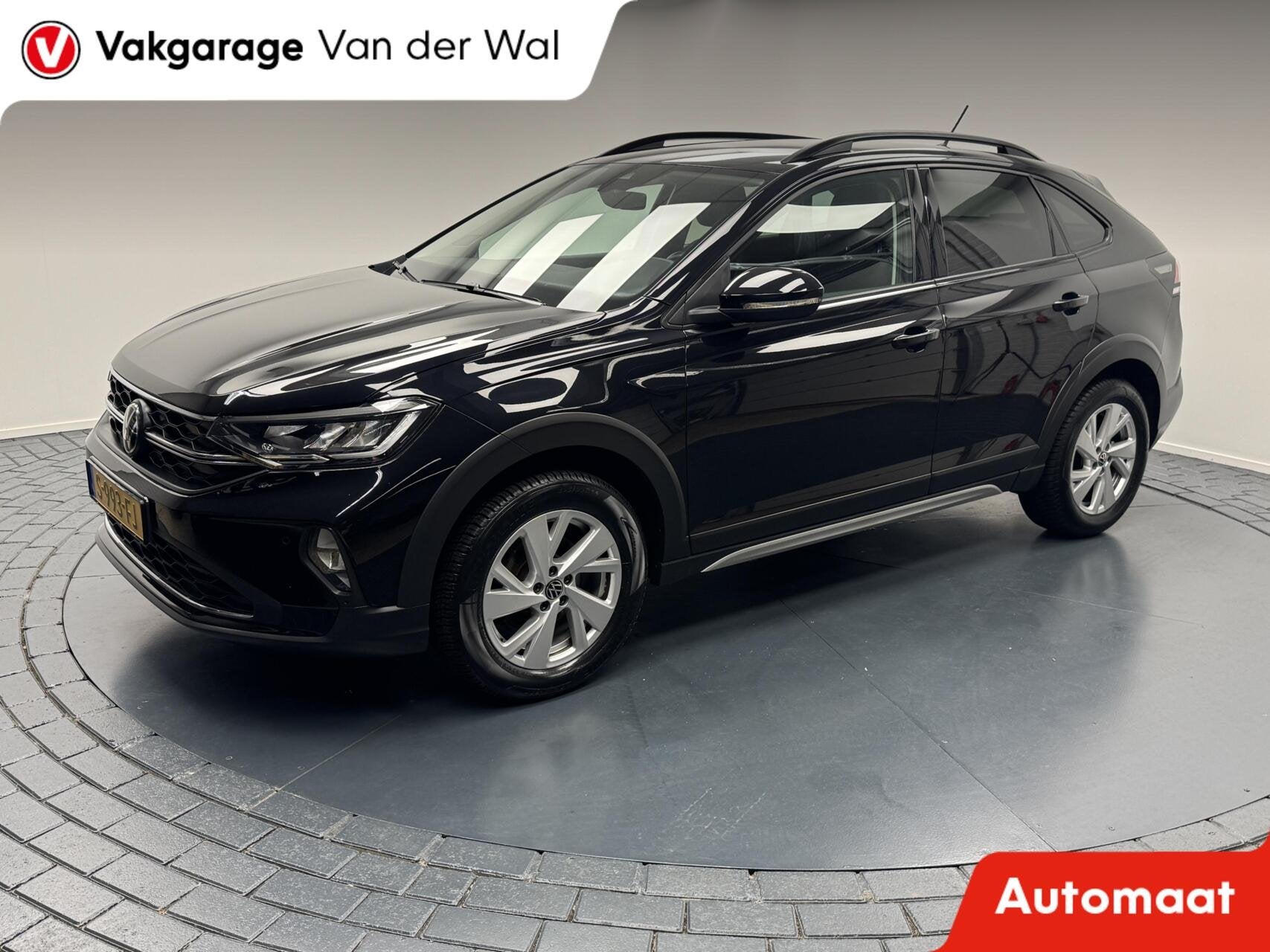 Volkswagen Taigo 1.0 TSi Life Automaat-Trekhaak-Airco-Adapt., Auto's, Stof, Gebruikt, Met garantie (alle), Zwart