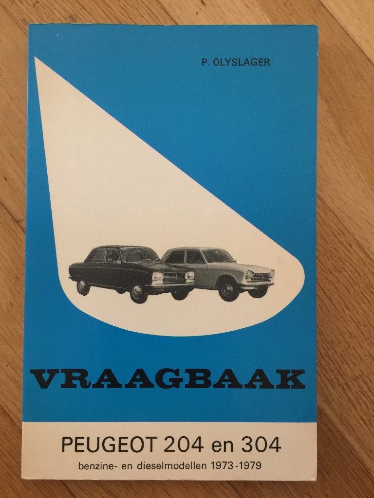 Vraagbaak peugeot 204 en 304 1973-1979 zgan in prima staat